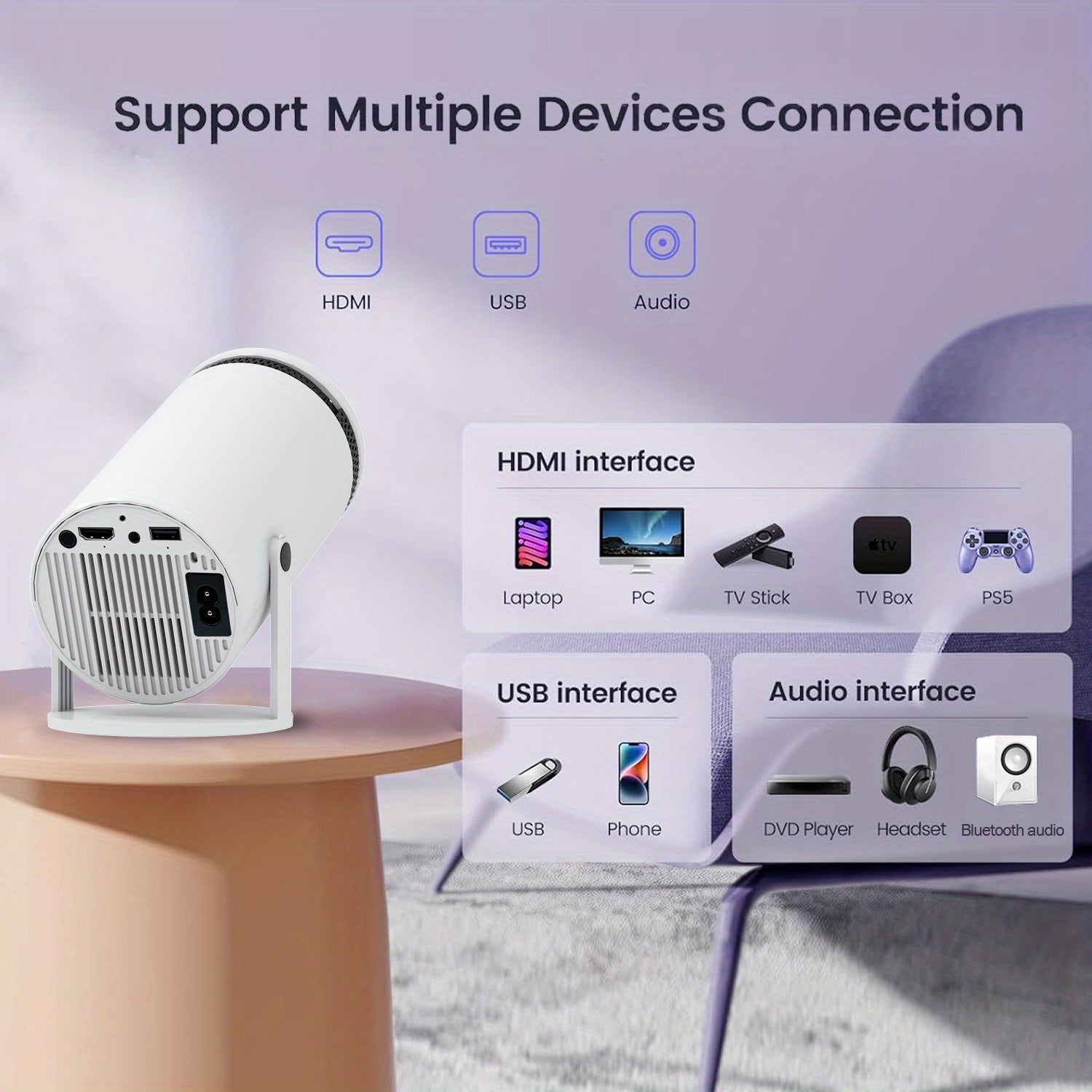 Support Multiple Devices HDMI USB Audio