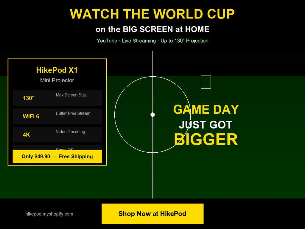 Watch World Cup on Big Screen